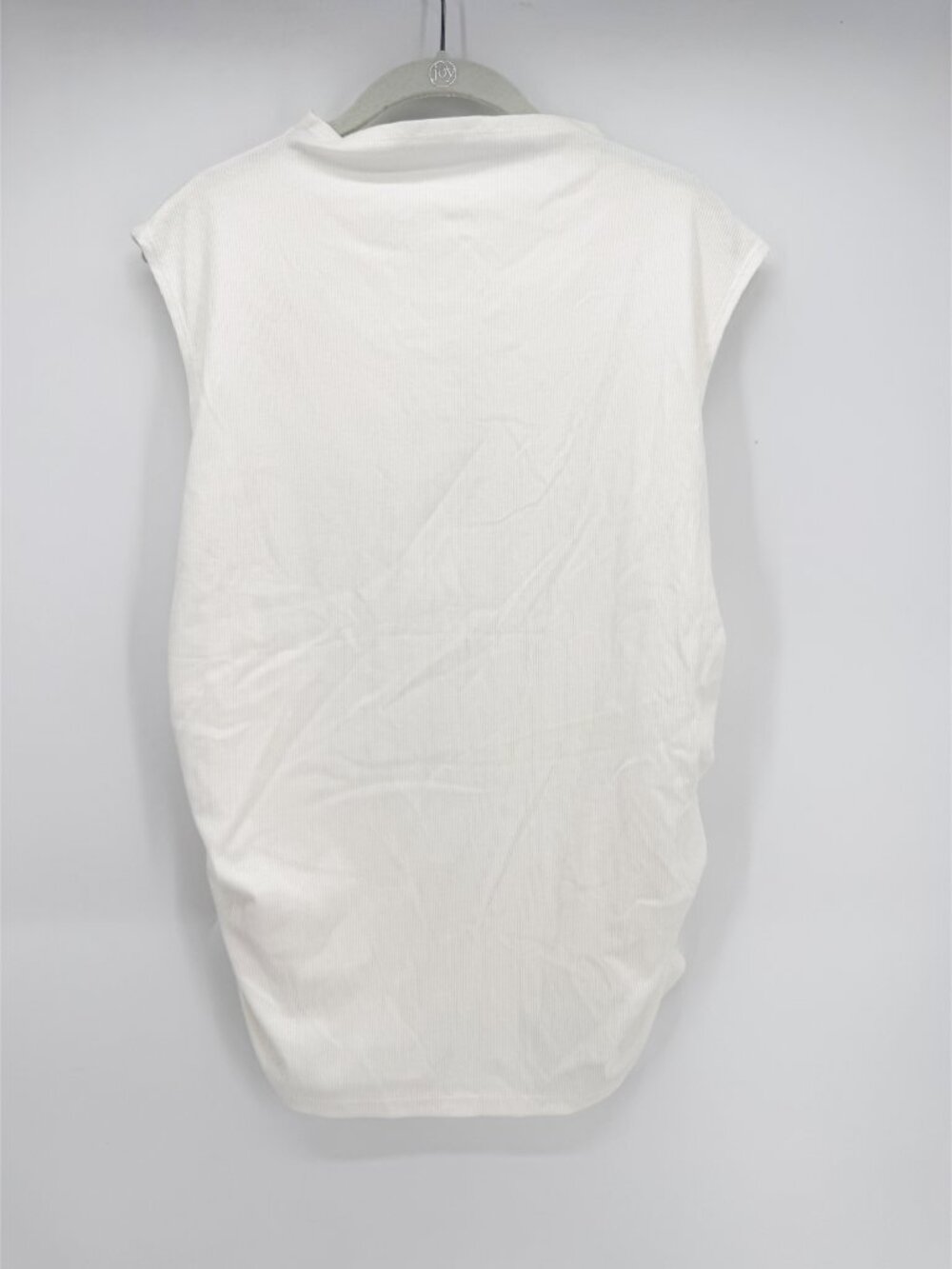 A New Day Slim Fit Modern Ribbed Mock Neck Tank Top Off-White XL NEW - Picture 3 of 9